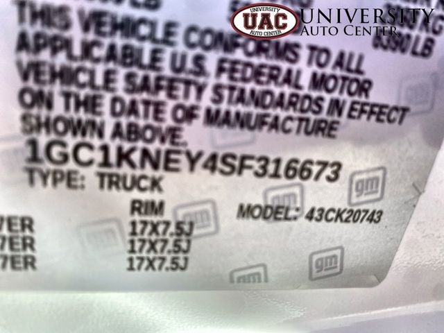 2025 Chevrolet Silverado 2500HD 4WD Crew Cab Standard Bed LT