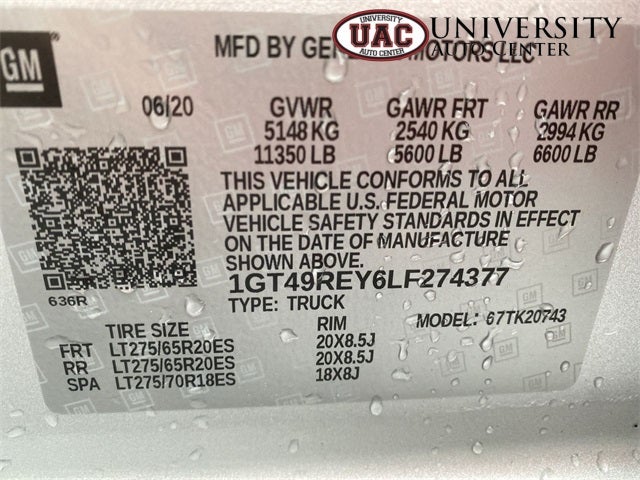 2020 GMC Sierra 2500HD 4WD Crew Cab Standard Bed Denali