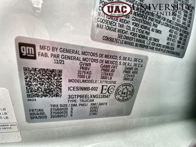 2022 GMC Sierra 1500 Limited AT4