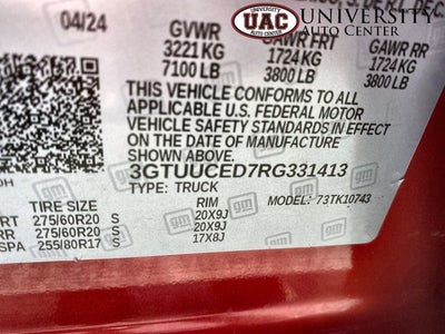 2024 GMC Sierra 1500 4WD Crew Cab Standard Box Elevation