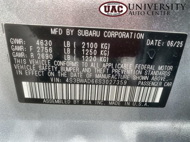 2025 Subaru Legacy Premium