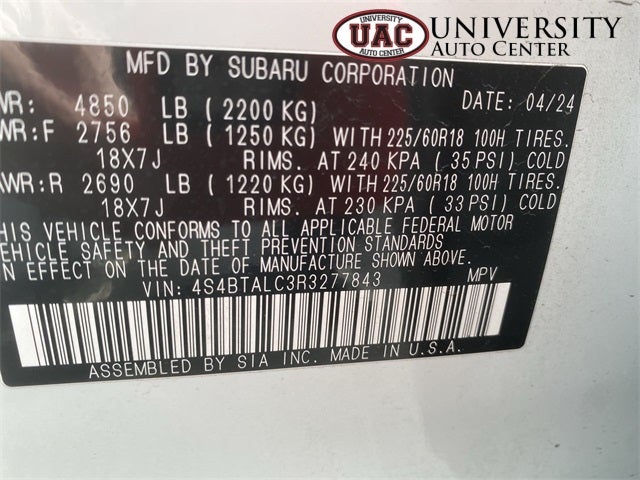 2024 Subaru Outback Onyx Edition